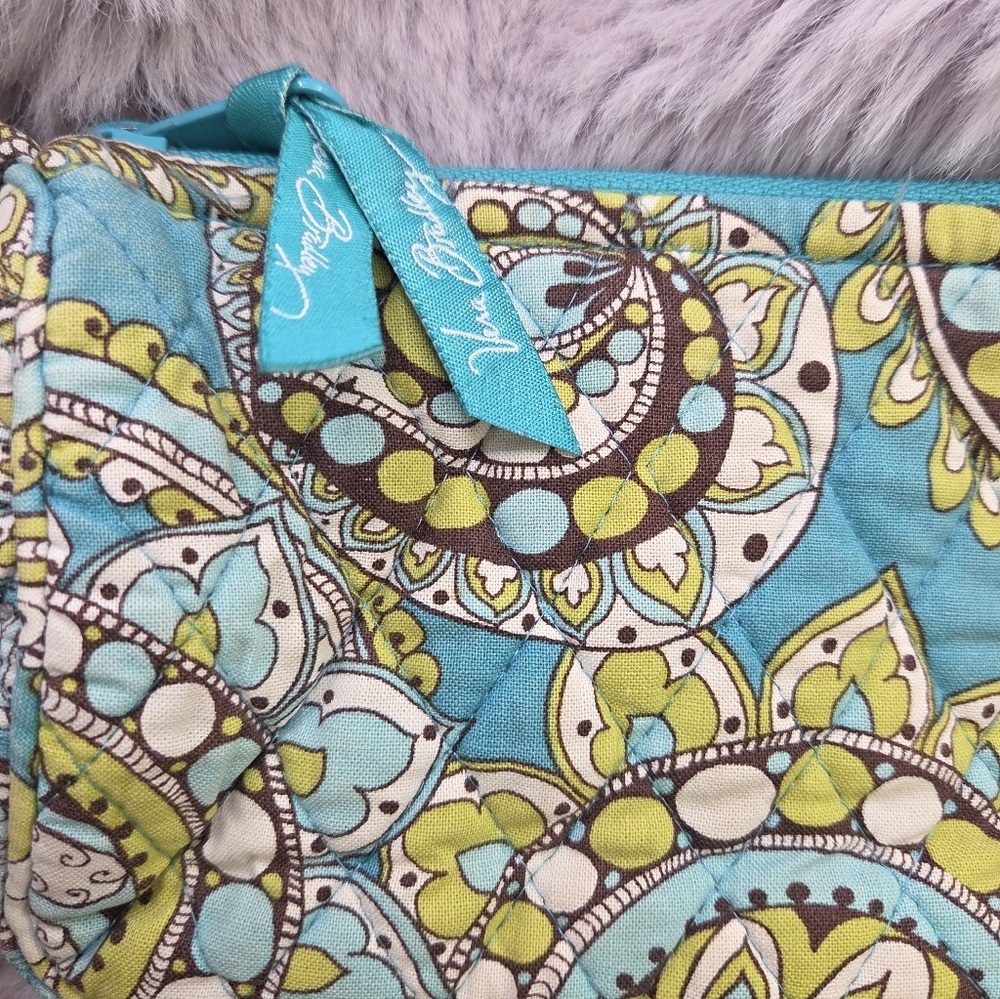 Vera Bradley Peacock Garden Crossbody Teal - Picture 3 of 9